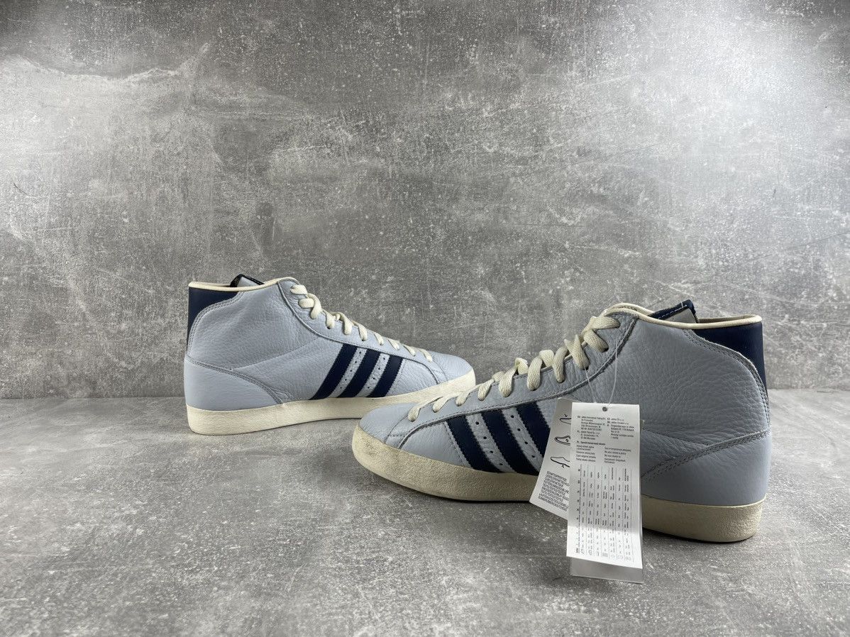 Adidas Adidas Originals Basket Profi High Sneakers Gray Leather Size US 10.5 / EU 43-44 - 5 Thumbnail
