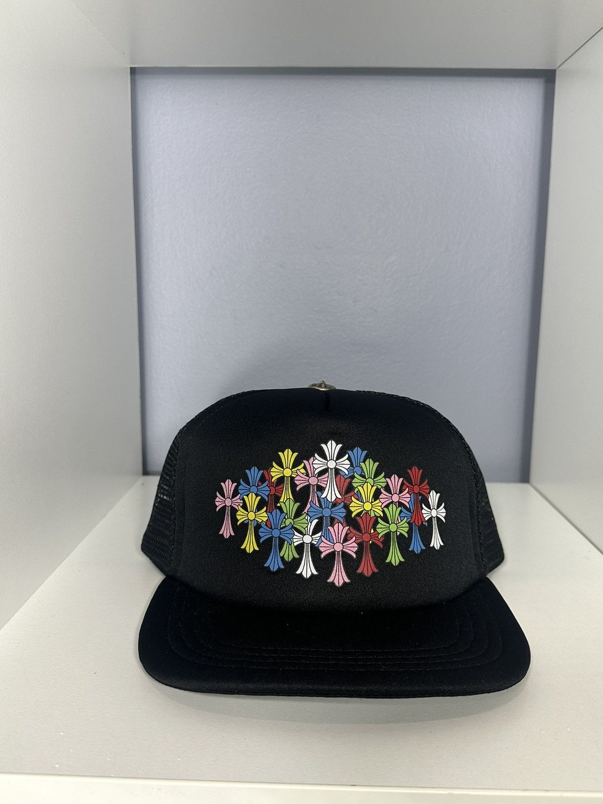 image of Chrome Hearts Multicolor Cross Hat in Black, Men's