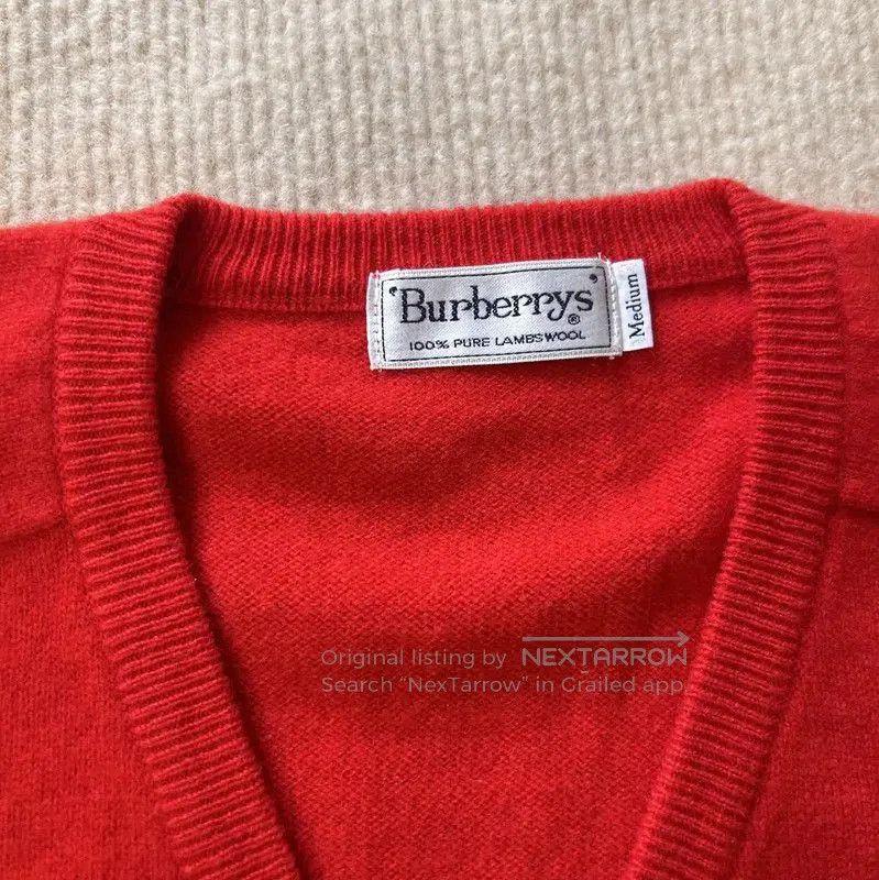 Other Burberry Red Wool Embroidered Long Sleeve Sweater. Size M / US 6-8 / IT 42-44 - 6 Thumbnail