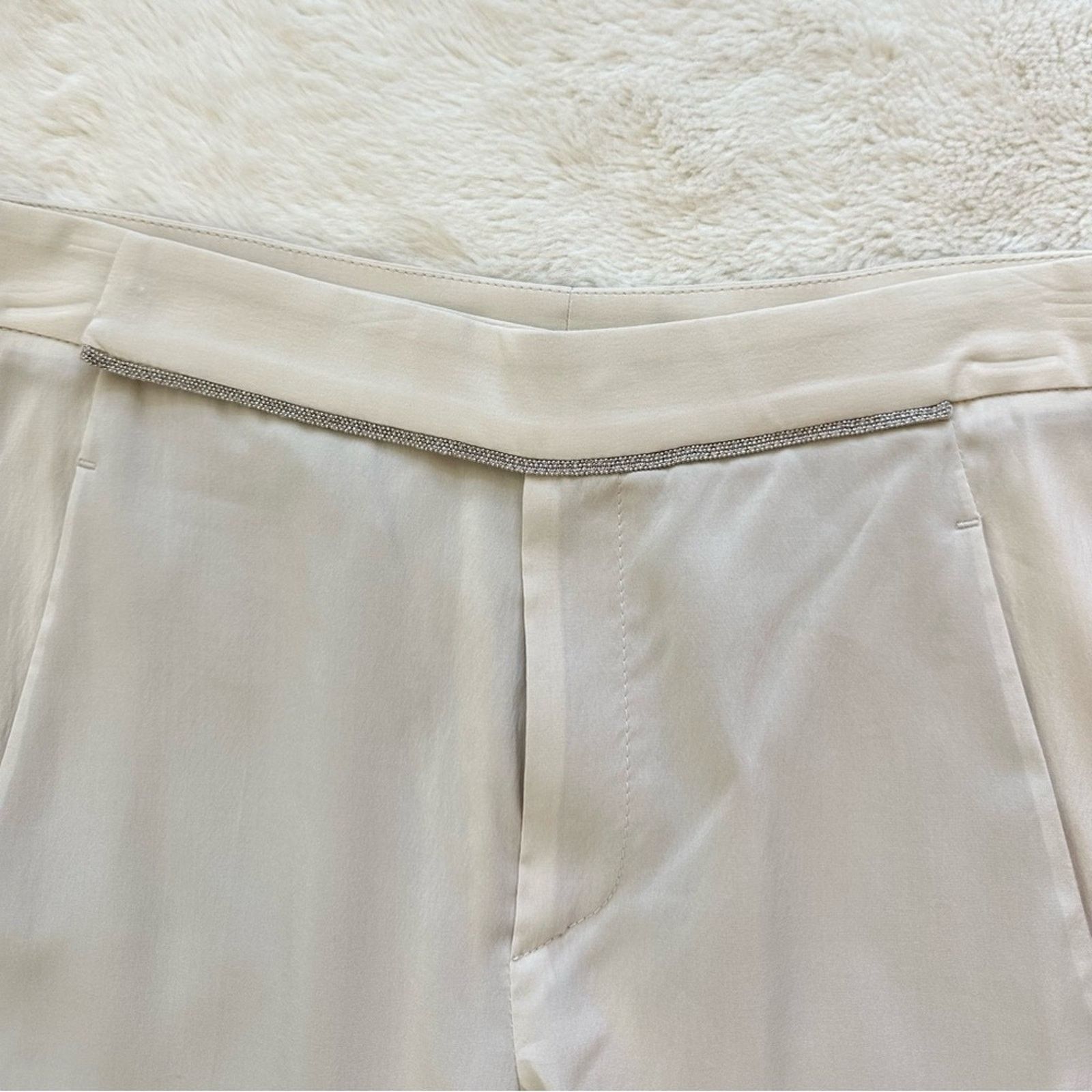 Brunello Cucinelli Brunello Cucinelli women silk capri pants size 6 US Size 28" / US 6 / IT 42 - 5 Thumbnail