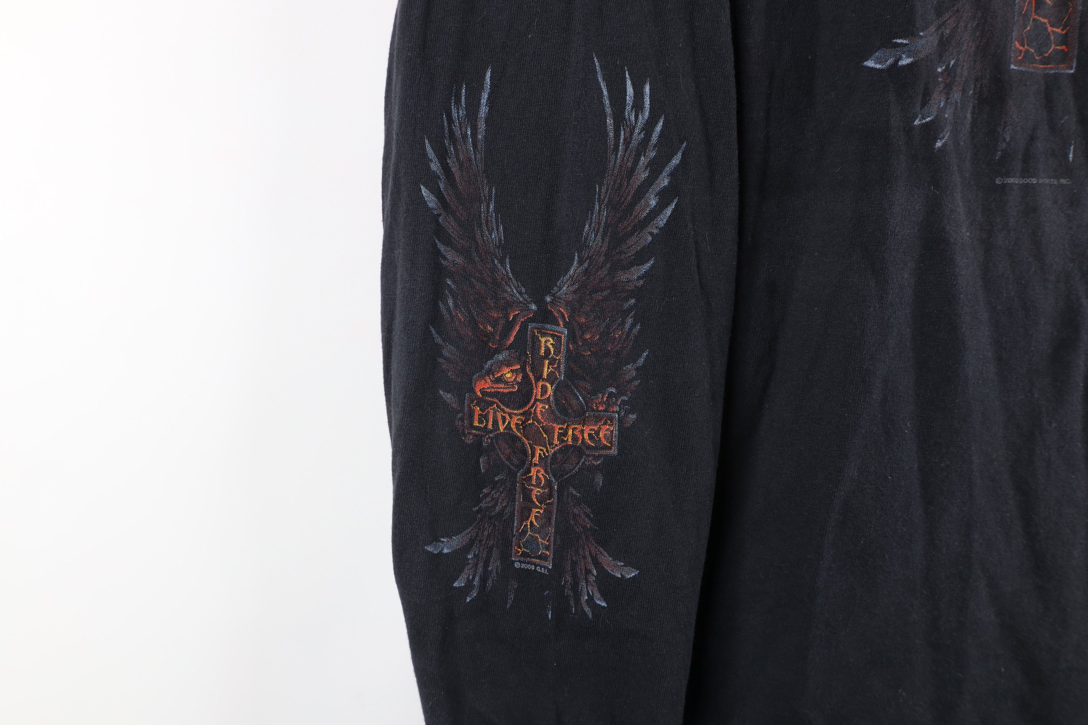 Vintage Vintage Y2K Streetwear Cross Motorcycle Long Sleeve T-Shirt Size US M / EU 48-50 / 2 - 4 Thumbnail