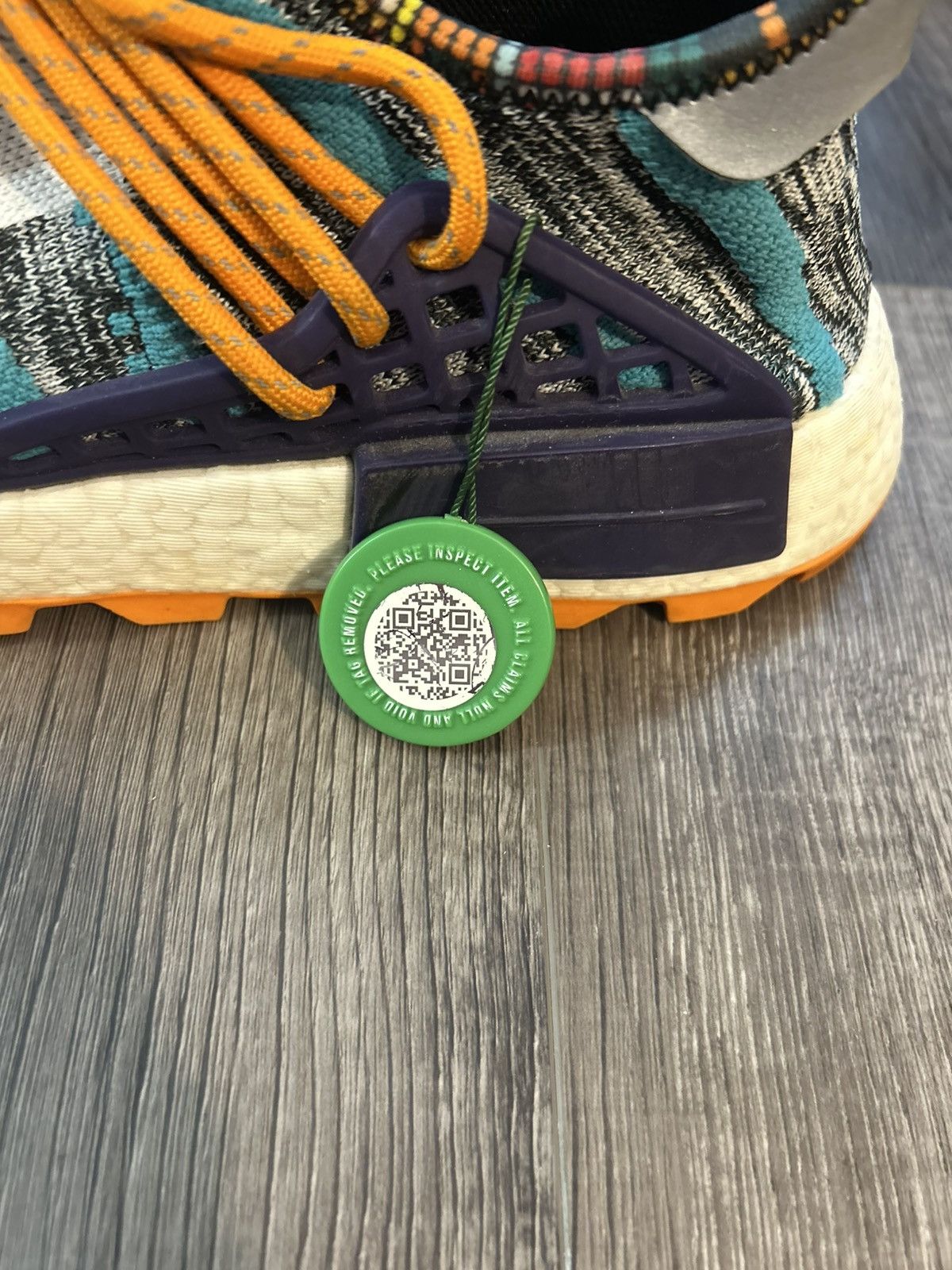 Adidas × Pharrell adidas NMD Hu Pharrell Solar Pack Orange Size US 9.5 / EU 42-43 - 7 Thumbnail