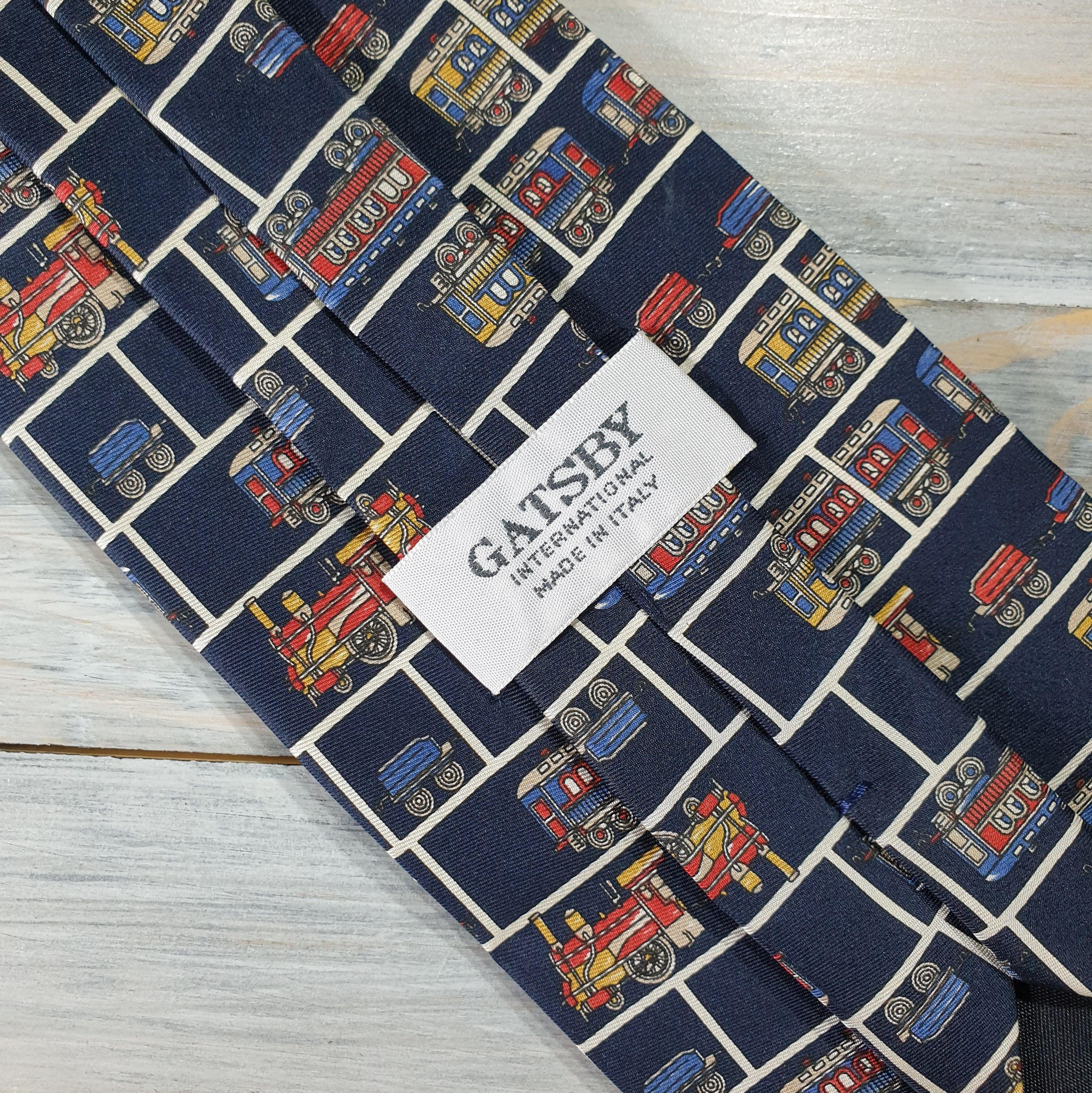 Other GATSBY International Silk Tie With Locomotives Made In Italy Size ONE SIZE - 15 Thumbnail