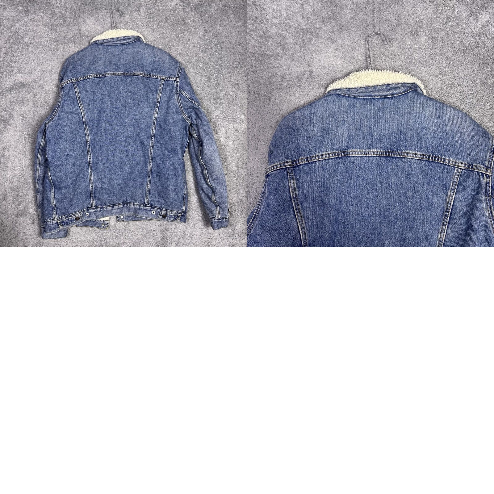 Levi's VINTAGE Levi's Jacket Men XL Denim Trucker Lined Sherpa Bomber Utility 90s Hip Hop USA Mens Size US XL / EU 56 / 4 - 8 Thumbnail
