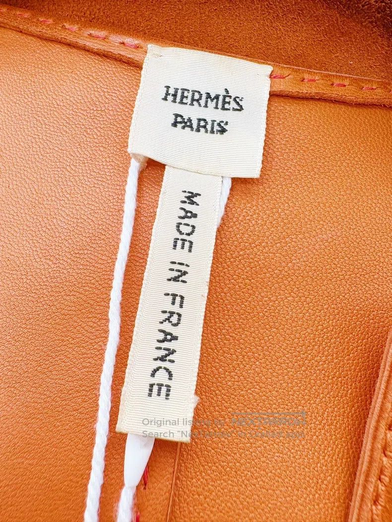 Hermes Hermes Brown Suede Long Sleeve Dress Size XS / US 0-2 / IT 36-38 - 4 Thumbnail