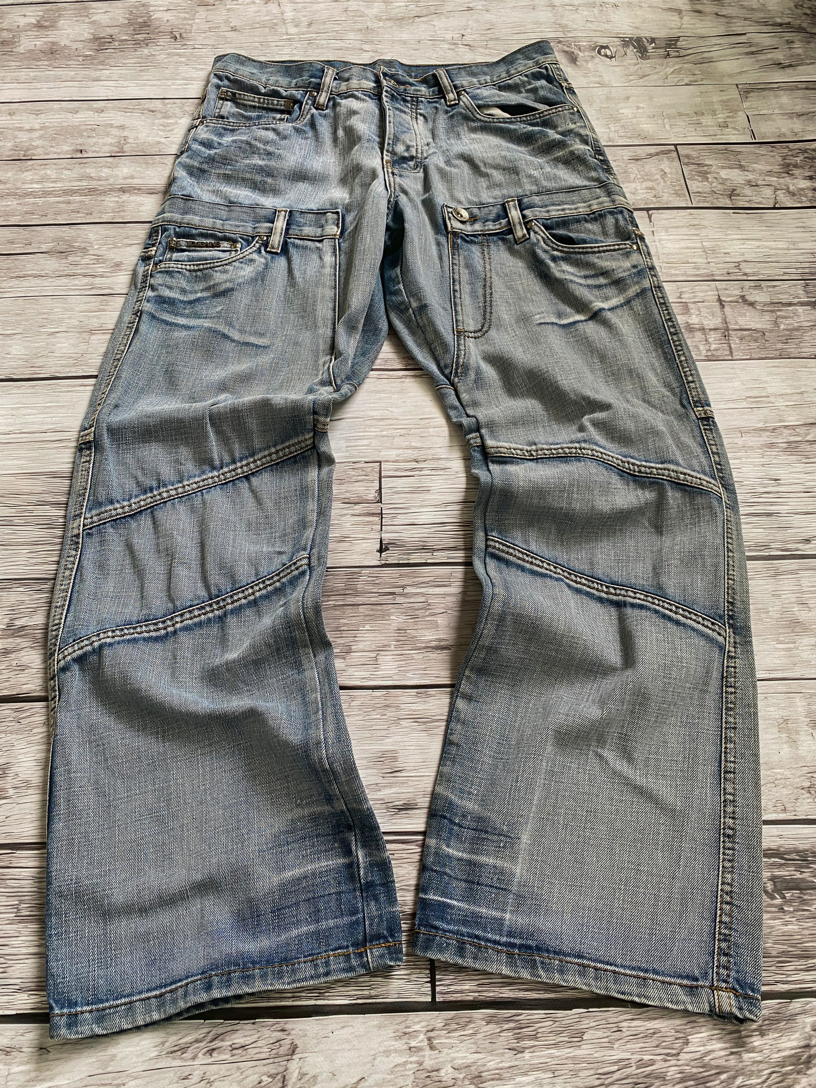 Other Vintage Rick Owens Junya Watanabe Style Distressed Jeans Size US 32 / EU 48 - 2 Thumbnail