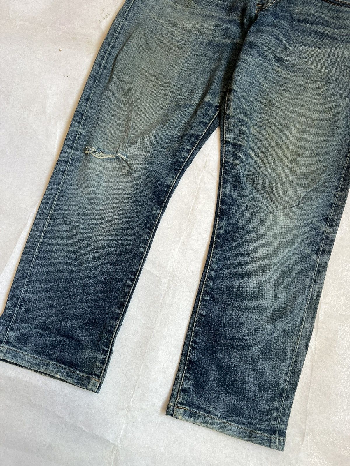 Uniqlo Uniqlo Selvedge Denim Distressed Slim Fit Size US 32 / EU 48 - 3 Thumbnail