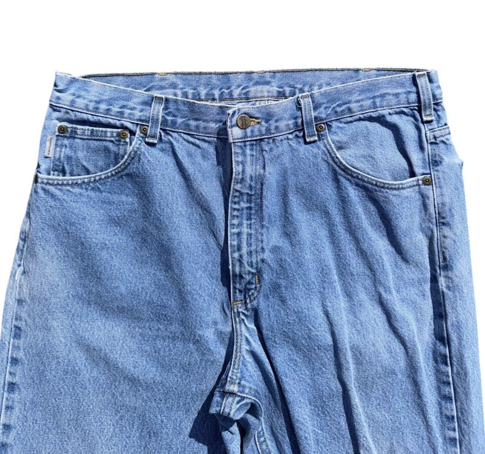 Carhartt Vintage Carhartt Blue Wash Relaxed Fit Jeans 36x30 Size US 36 / EU 52 - 3 Thumbnail