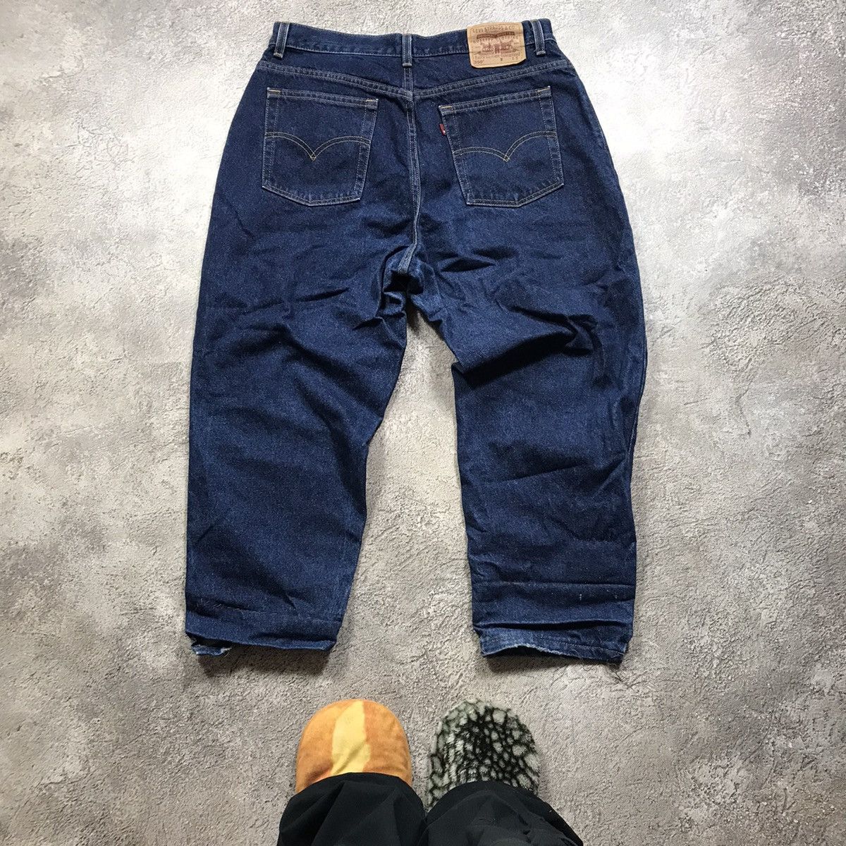 Vintage Vintage 90s Levis Baggy Jeans Faded Blue Skate Graphic 32 Size US 32 / EU 48 - 2 Thumbnail