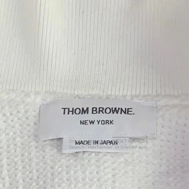Thom Browne Thom Browne White Cotton Bomber Jacket . Size US S / EU 44-46 / 1 - 3 Thumbnail