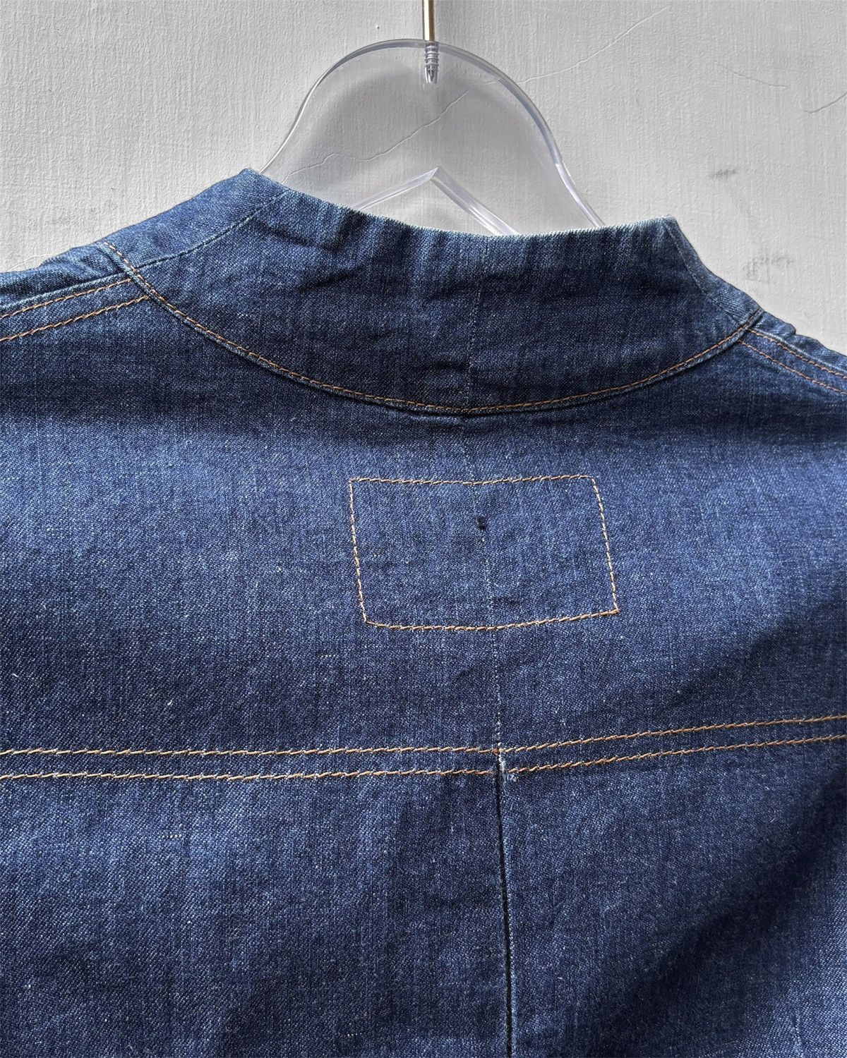 Dirk Van Saene Aw1999 Trompe L’oeil Denim Top Size S / US 4 / IT 40 - 12 Thumbnail