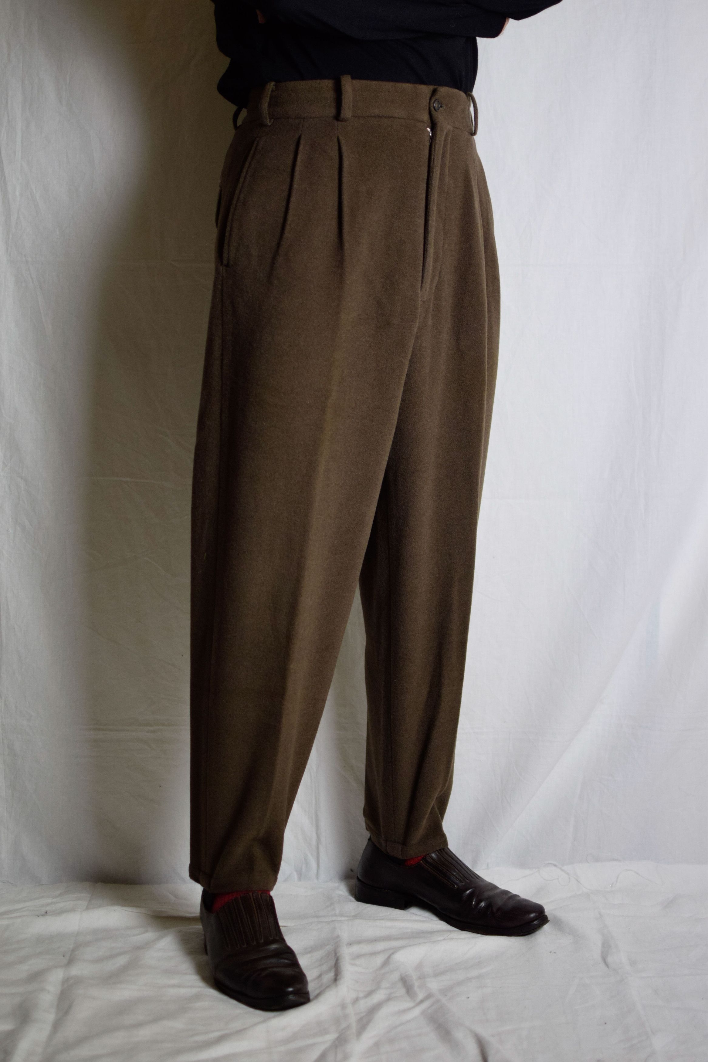 Yohji Yamamoto YYPH Archive 80's Brown Wool Pants Size US 30 / EU 46 - 4 Thumbnail