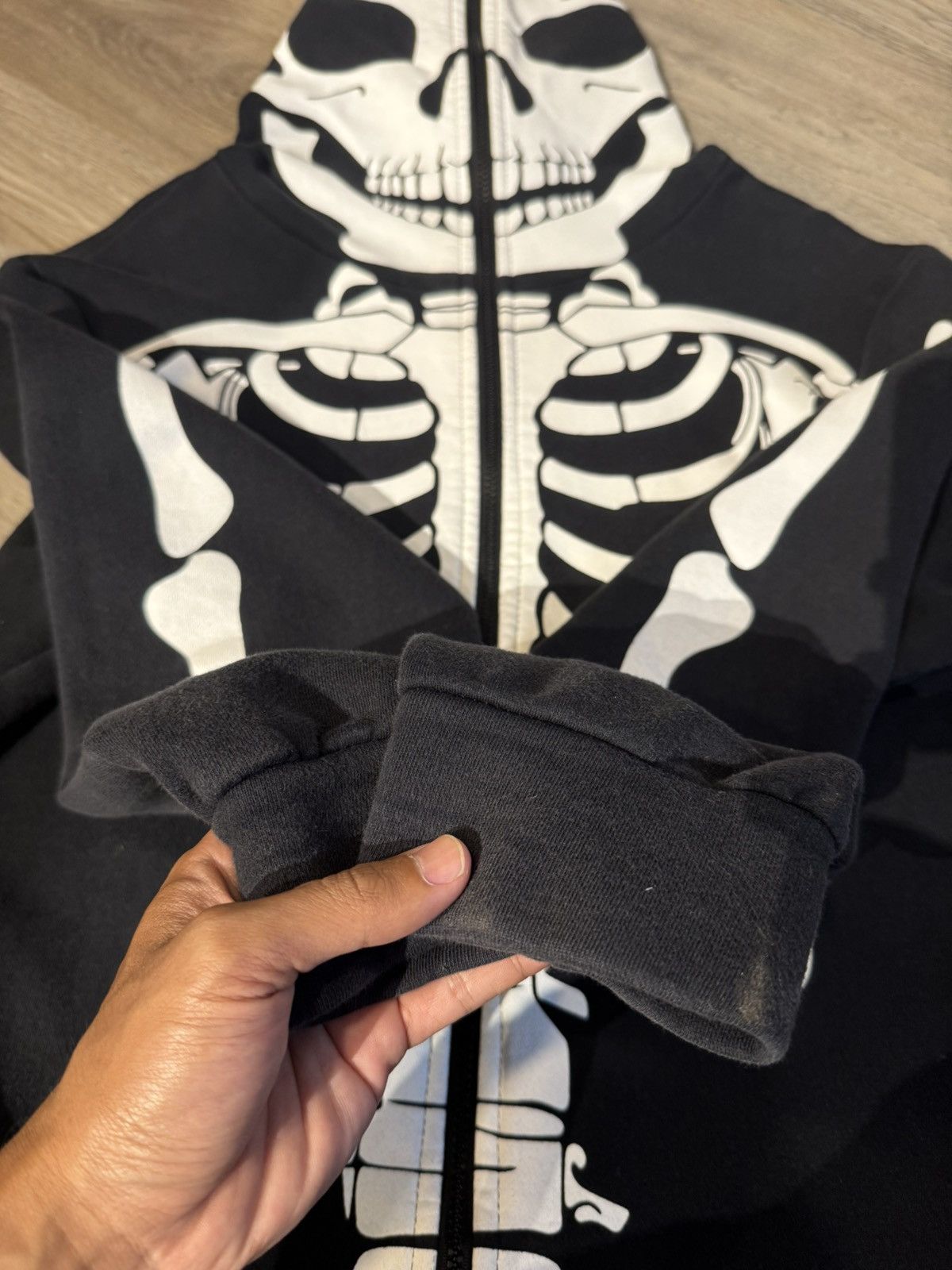Japanese Brand SKULL SKELETON ZIP HOODIE LIKE PUNK STYLE Size US L / EU 52-54 / 3 - 3 Thumbnail