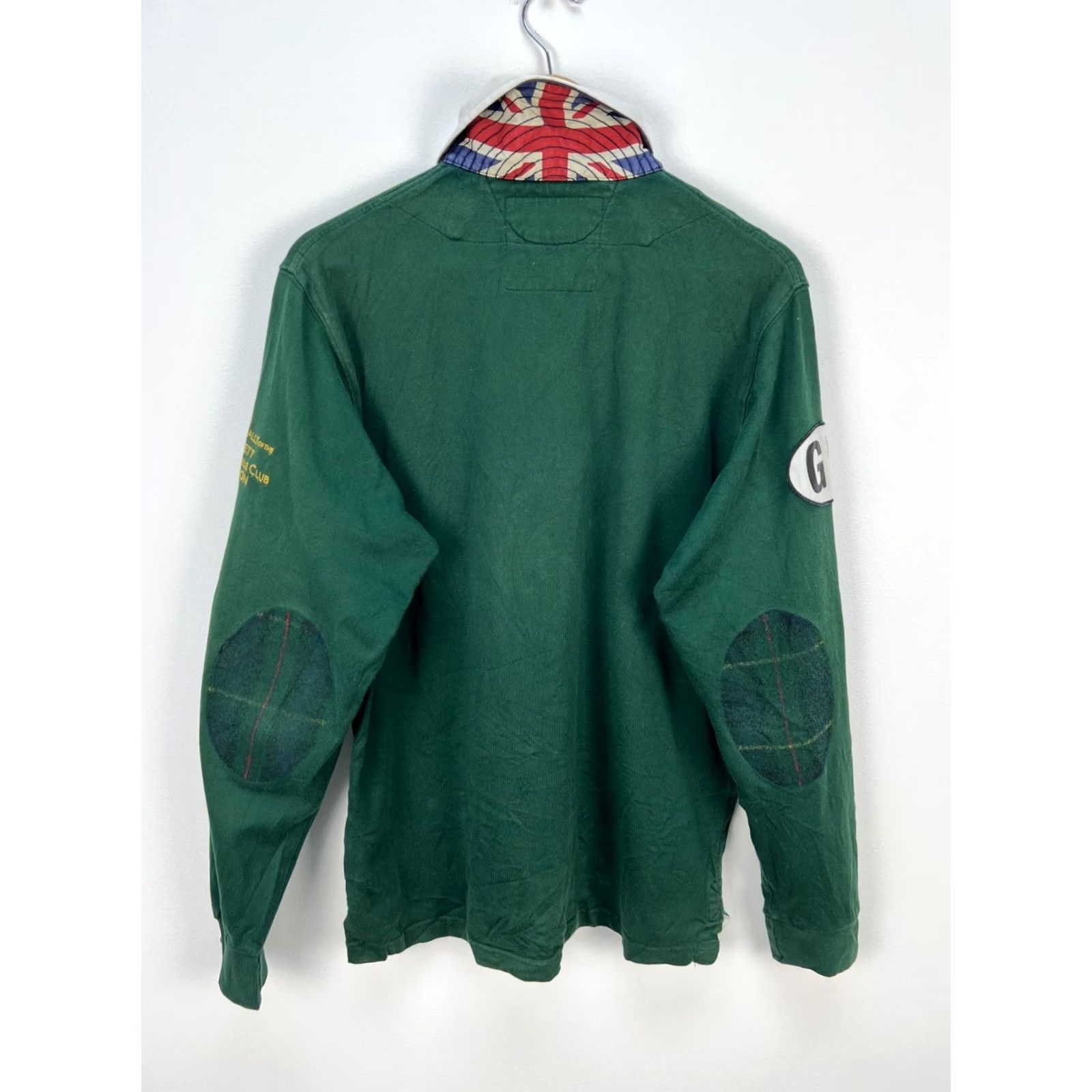 Hackett Hackett London Vintage Rugby Shirt Size M Green Long Sleeve Collared Buttoned Mens Vintage Rugby Shirt Size US M / EU 48-50 / 2 - 2 Thumbnail
