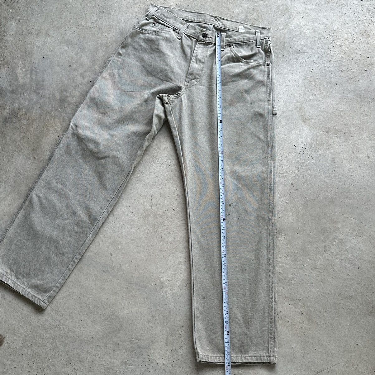 Carhartt × Dickies (32x30) Crazy Vintage Faded Tan/Grey Dickies Carpenter Pants Size US 32 / EU 48 - 10 Thumbnail