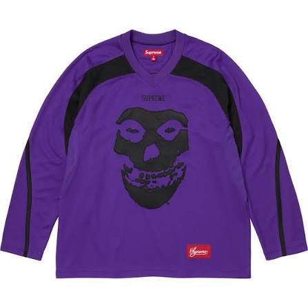 Misfits × Supreme Supreme The Misfits Hockey Jersey Purple Size M Medium Size US M / EU 48-50 / 2 - 3 Thumbnail