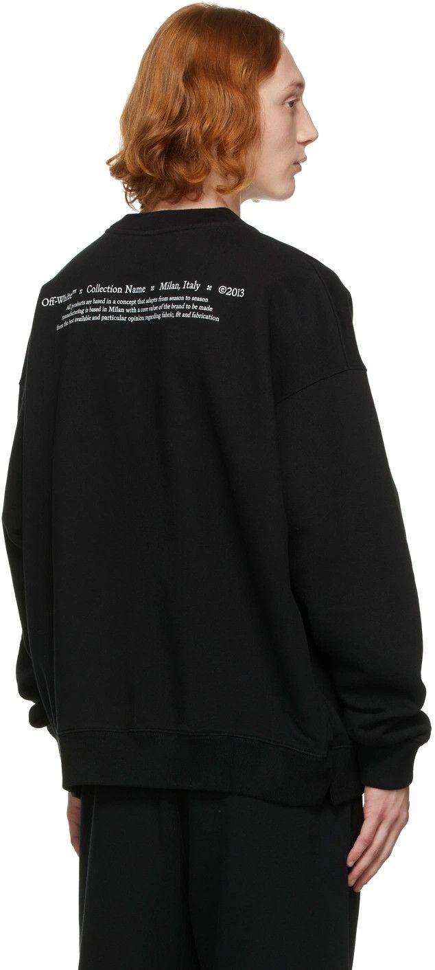 Off-White Black Caravaggio Boy Oversized Skate Sweatshirt Size US M / EU 48-50 / 2 - 3 Thumbnail