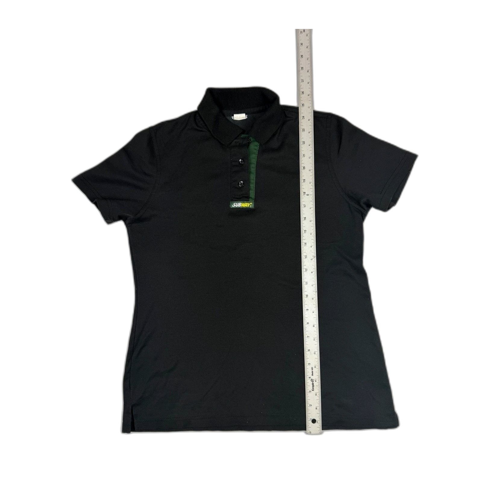 Vintage Subway Sandwich Artist Work Polo Shirt Size XL Black Green Size US XL / EU 56 / 4 - 2 Thumbnail