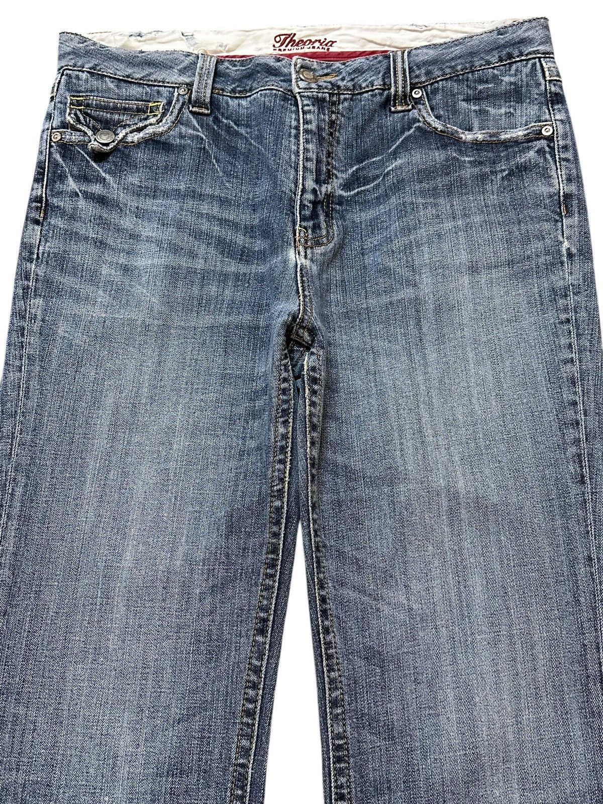 If Six Was Nine Vintage Japanese Brand Blue Wash Style Flare Jeans Size US 32 / EU 48 - 3 Thumbnail