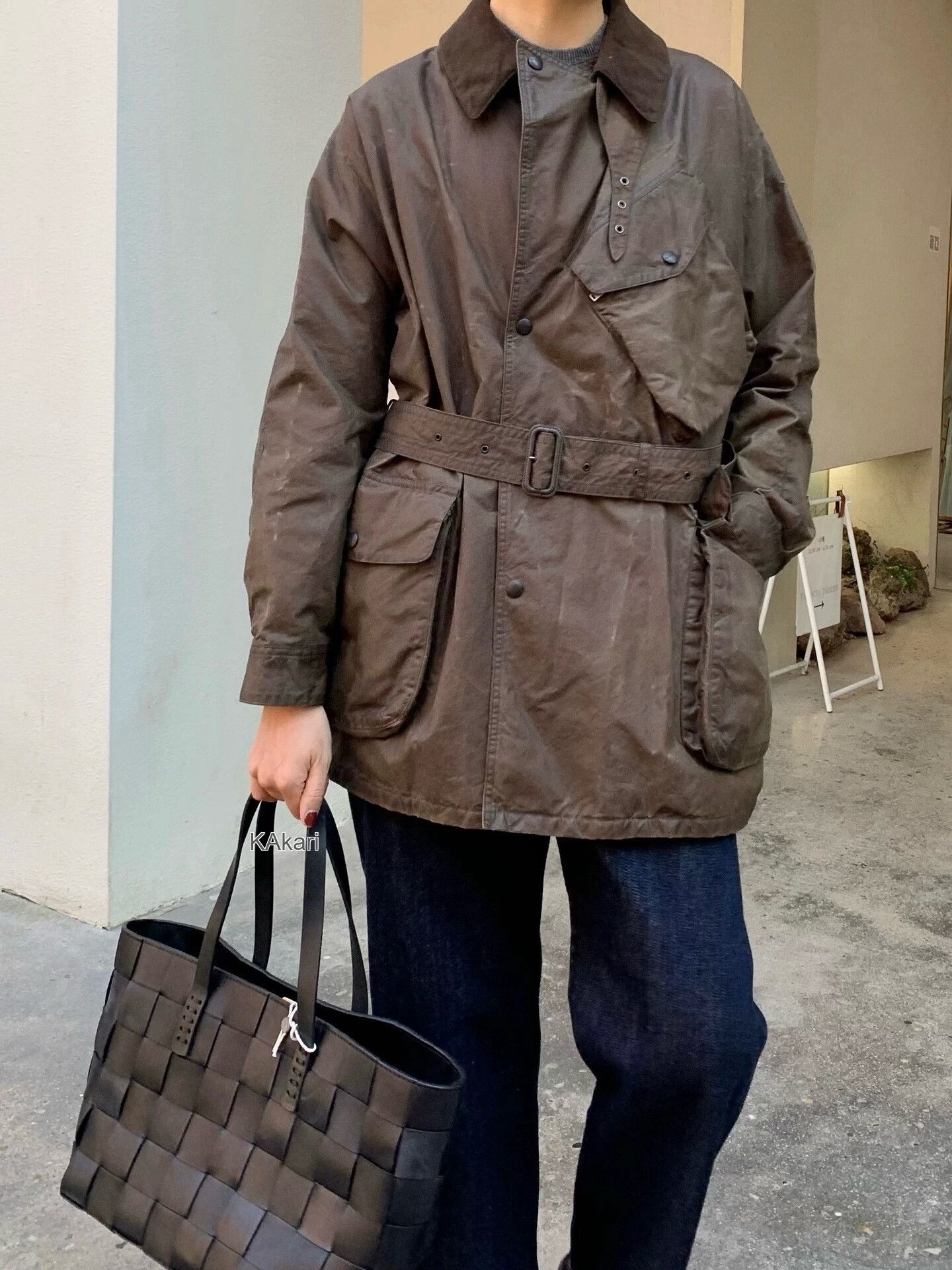 Old Joe OLD JOE Waxed Jacket 40(L) Size US XXS / EU 40 - 4 Thumbnail