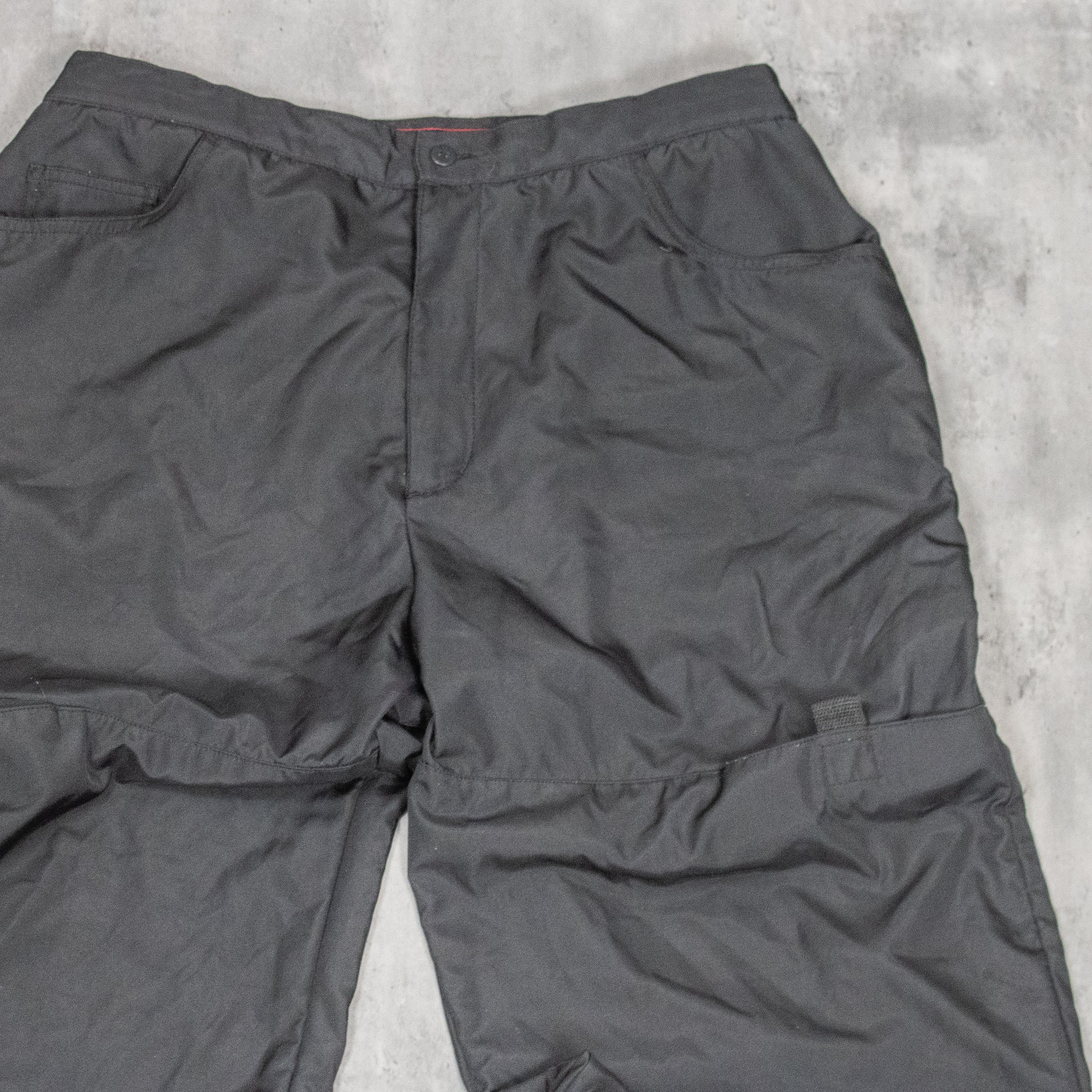 Point Zero Y2K 2000's Baggy Relax Fit Black Polyester Blend Pant's Size US 36 / EU 52 - 5 Thumbnail