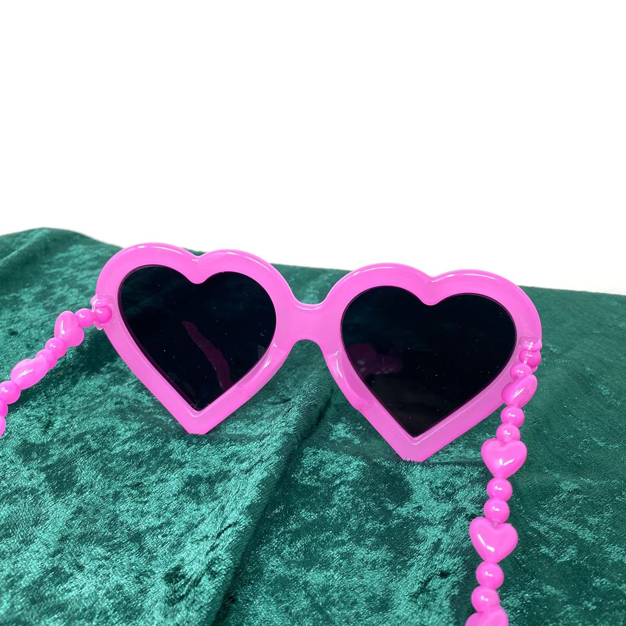 Jeremy Scott Jeremy Scott Pink Heart Shaped Sunglasses Size ONE SIZE - 5 Thumbnail