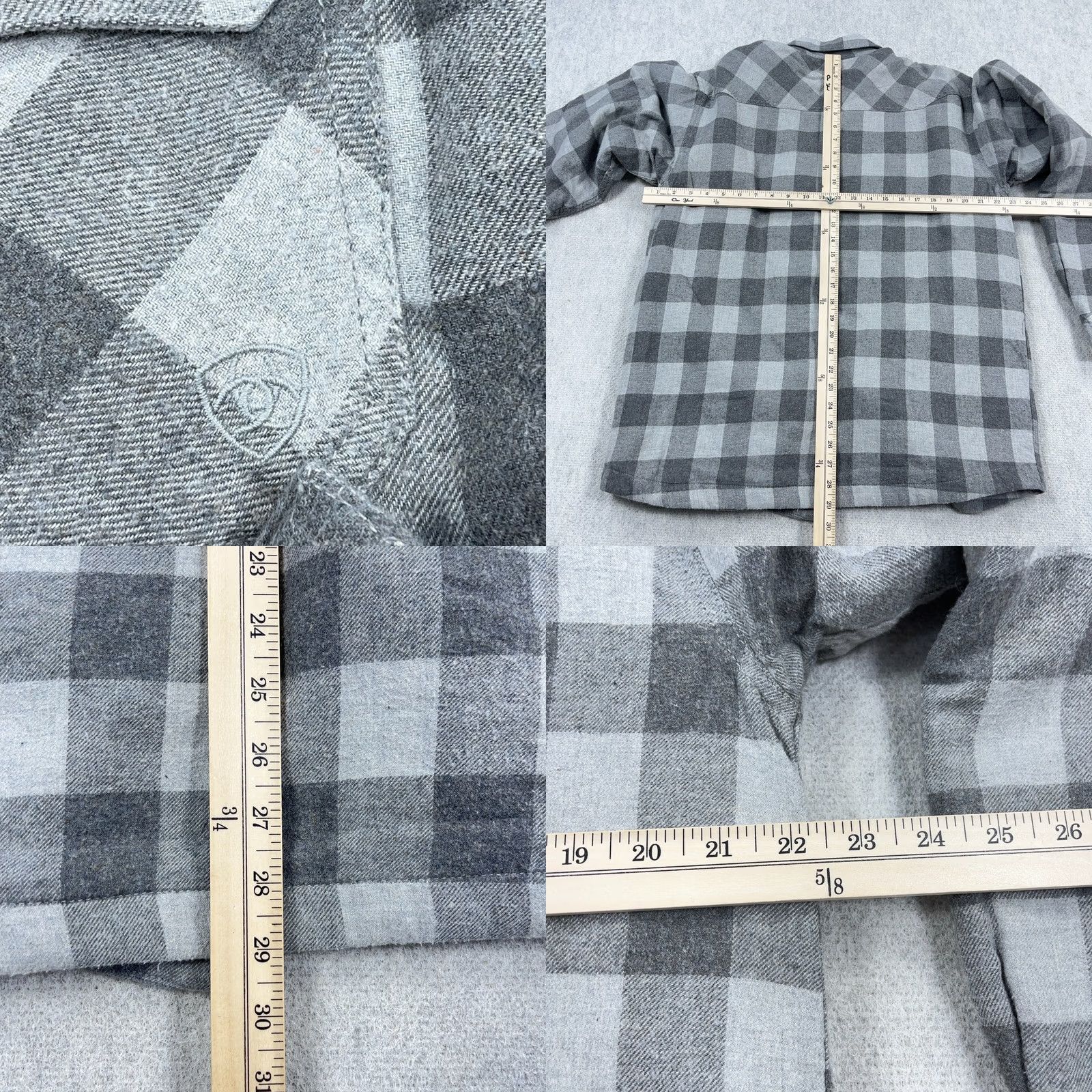 Ariat Ariat Shacket Men L Gray Buffalo Plaid Flannel Shirt Jacket Blanket Lined Shirt Jacket Regular Fit Quilted Lined Cotton Pocket Jacket Size US L / EU 52-54 / 3 - 8 Thumbnail