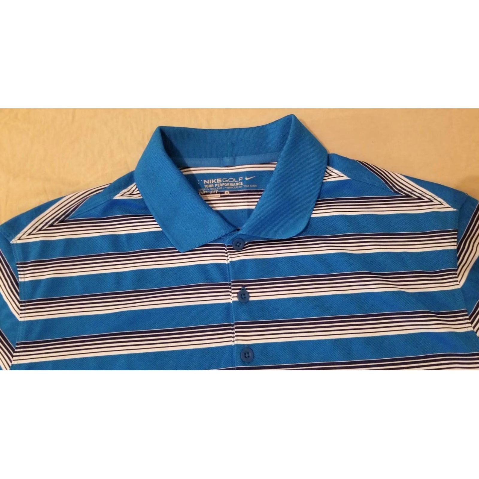 Nike Nike Golf Polo Shirt M Medium Blue Athletic Shirt Mens Short Sleeve Polo Golf Nike Shirt Size US M / EU 48-50 / 2 - 2 Thumbnail