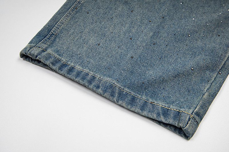 Vintage Men's Loose Washed & Distressed Straight-Leg Street Jeans Size US 32 / EU 48 - 5 Thumbnail