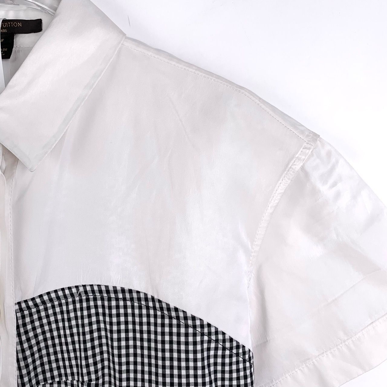 Louis Vuitton Louis Vuitton Womens White Short-Sleeve Dress With Black Gin Size XS / US 0-2 / IT 36-38 - 8 Thumbnail