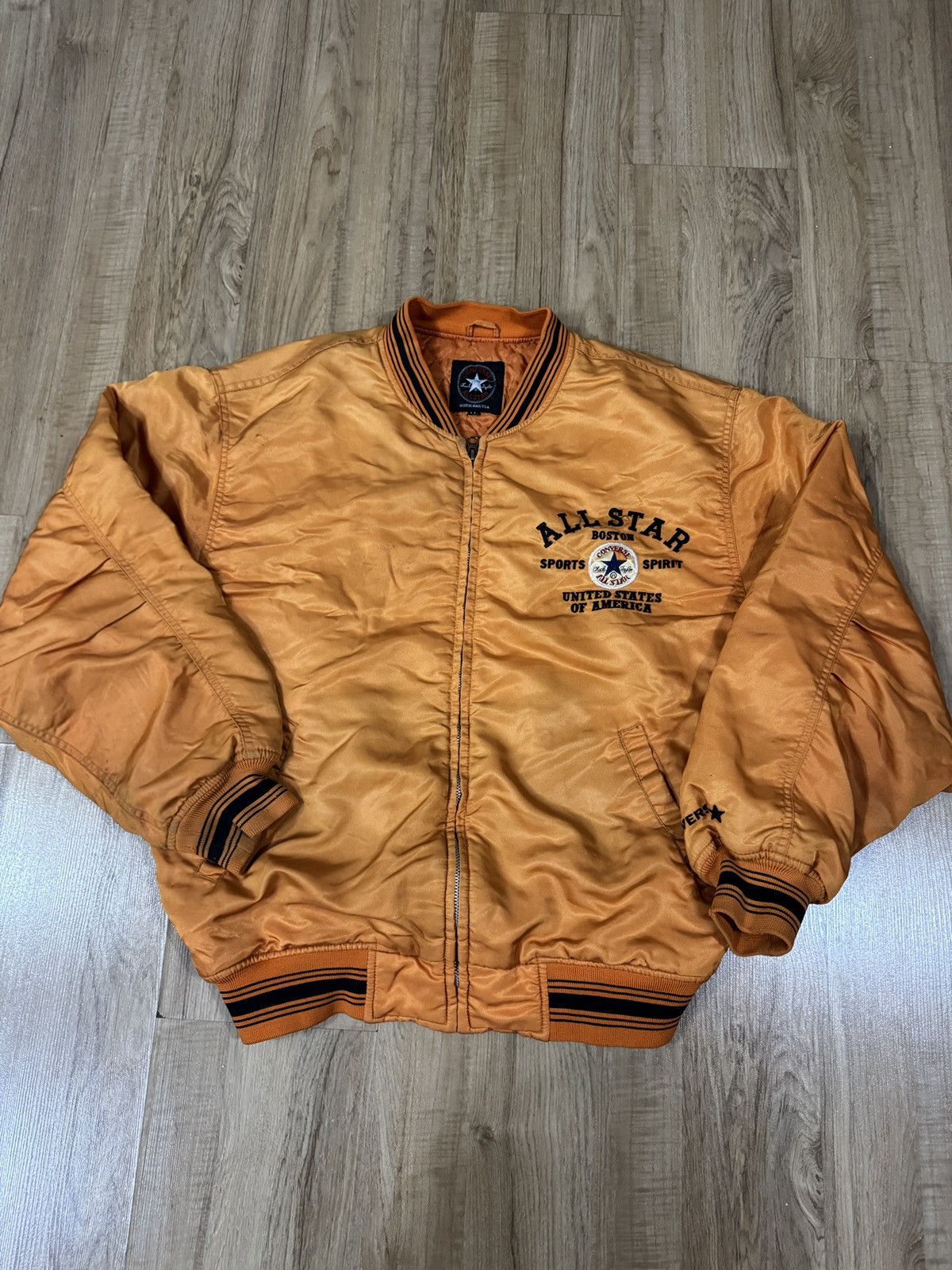 Converse × Vintage Vintage Converse bomber jacket Size US L / EU 52-54 / 3 - 1 Thumbnail