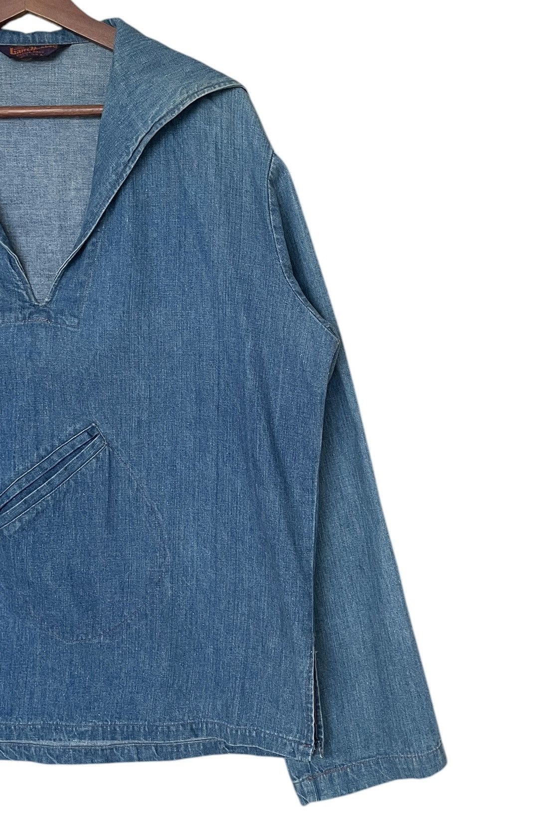 Vintage Vintage Brand Landlubber Open Collar Shirt Denim 1990s Size US M / EU 48-50 / 2 - 6 Thumbnail