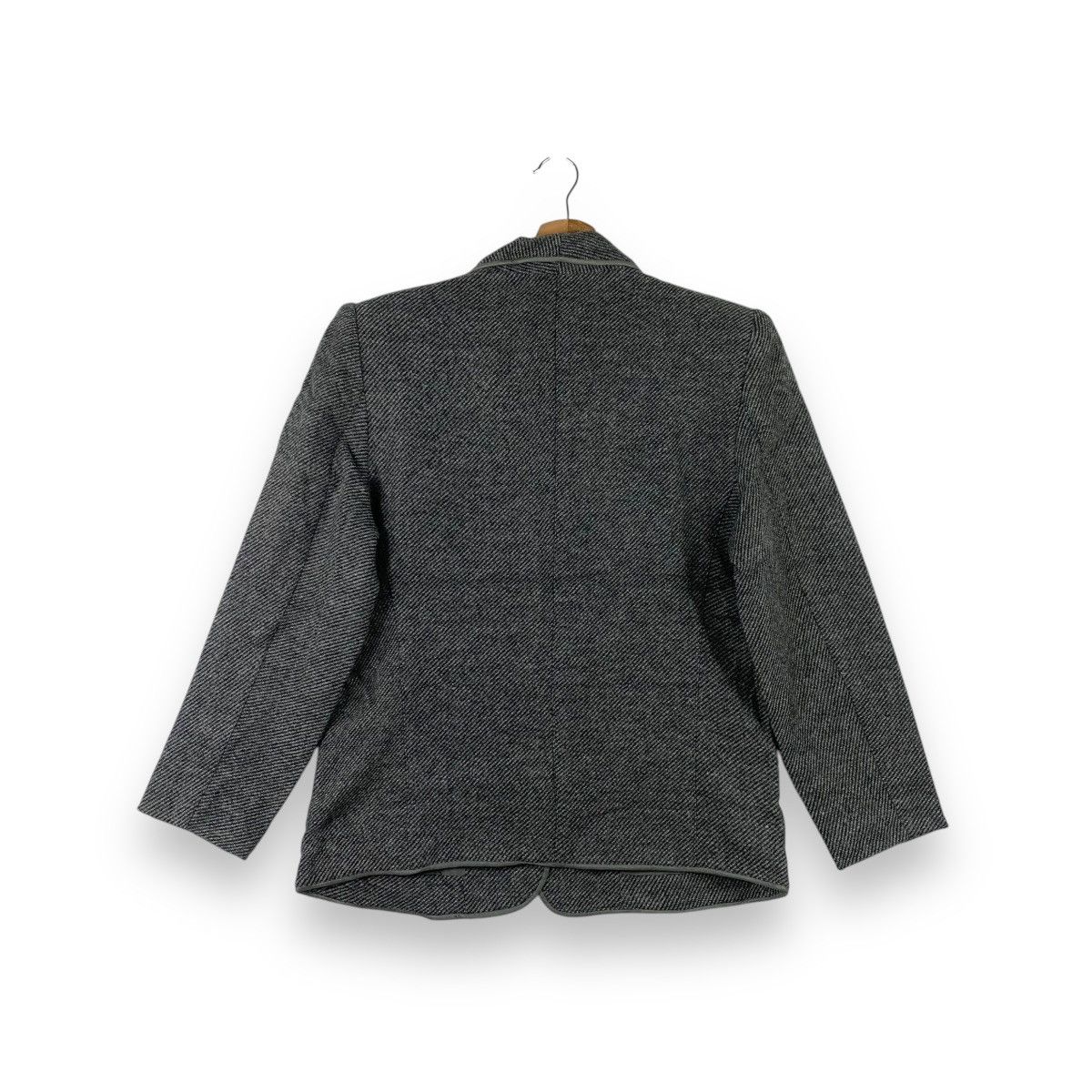Thierry Mugler Vintage 80’ THIERRY MUGLER PARIS Herringbone Jacket Wool Size S / US 4 / IT 40 - 4 Thumbnail