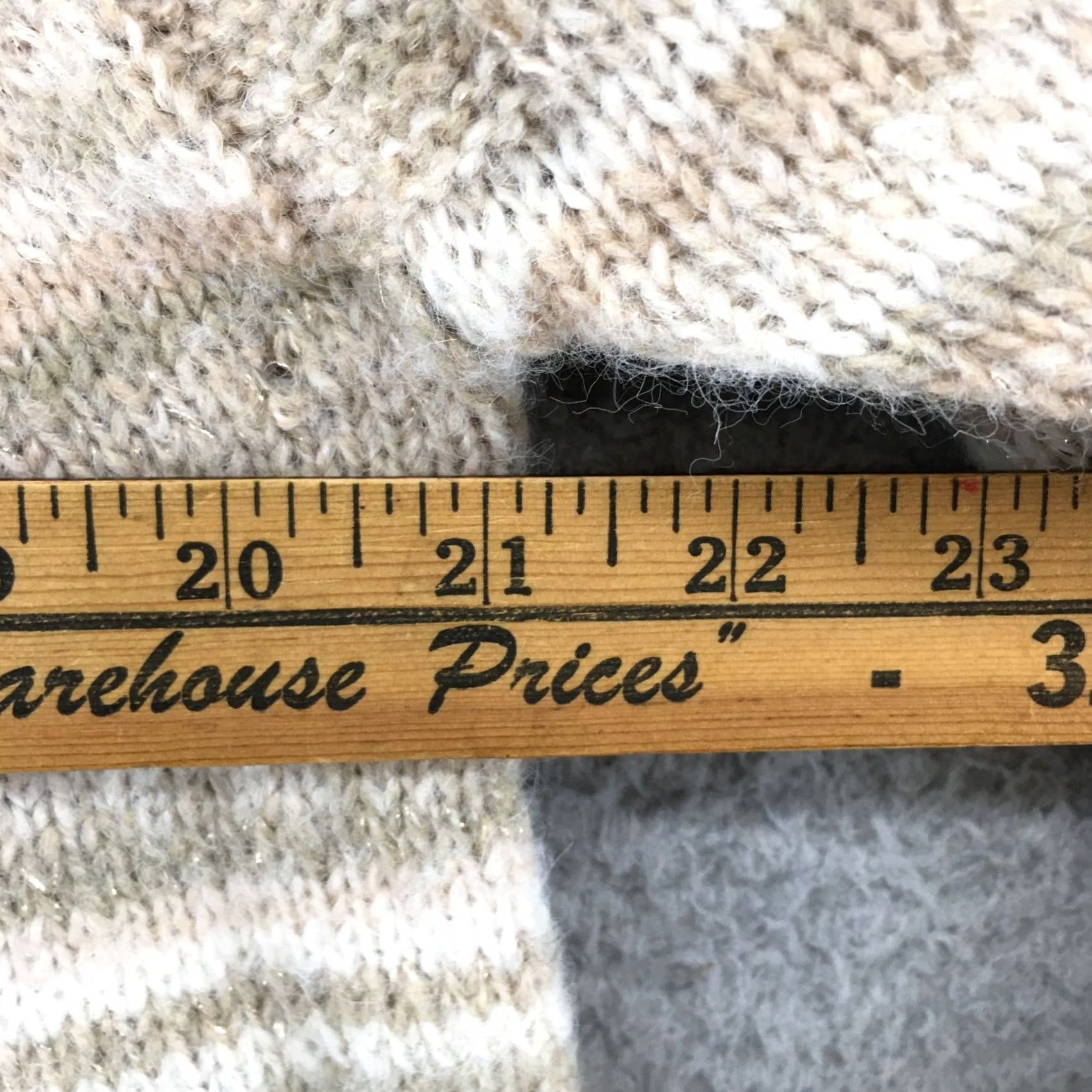 Vintage Knox Rose Pullover Sweater XL Beige Polyester Knit Long Sleeve Casual Womens Slim Fit Crew Neck Dolman Sleeve Size XL / US 12-14 / IT 48-50 - 4 Thumbnail