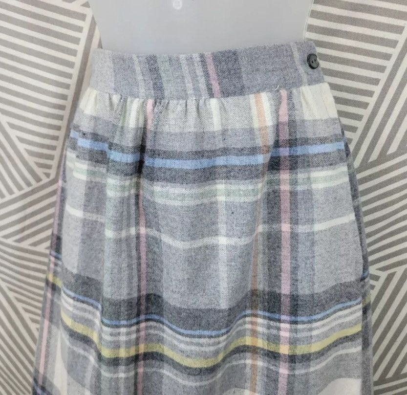 Vintage VTG Plaid Midi Skirt Size 28" / US 6 / IT 42 - 2 Thumbnail