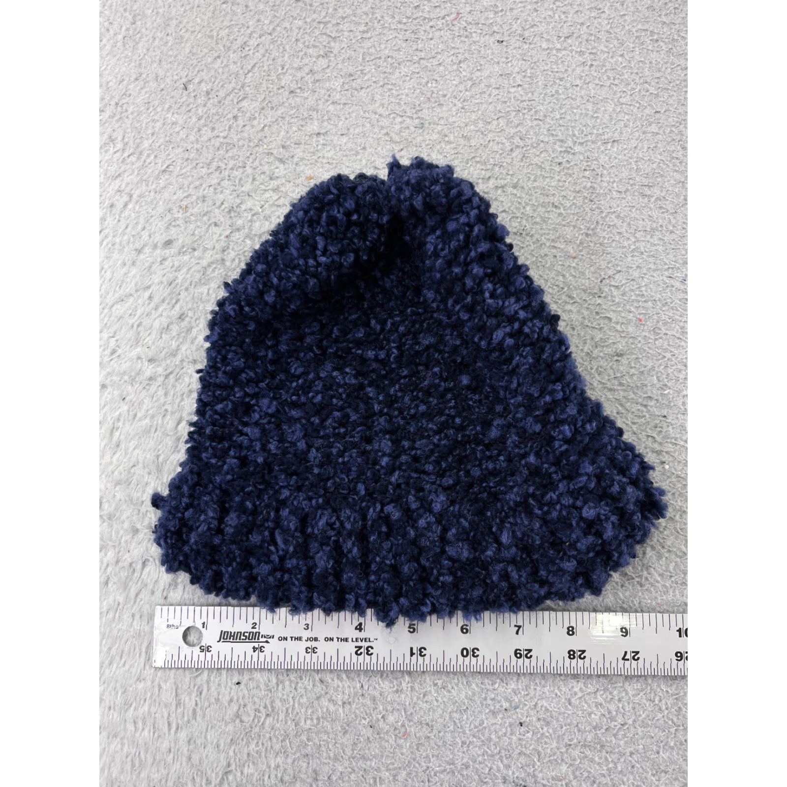 Vintage Handmade Beanie Toque Adult One Size Purple Blue Knit Cotton Blend Snow Ski Hat Unisex Adults Beanie Winter Size ONE SIZE - 5 Thumbnail