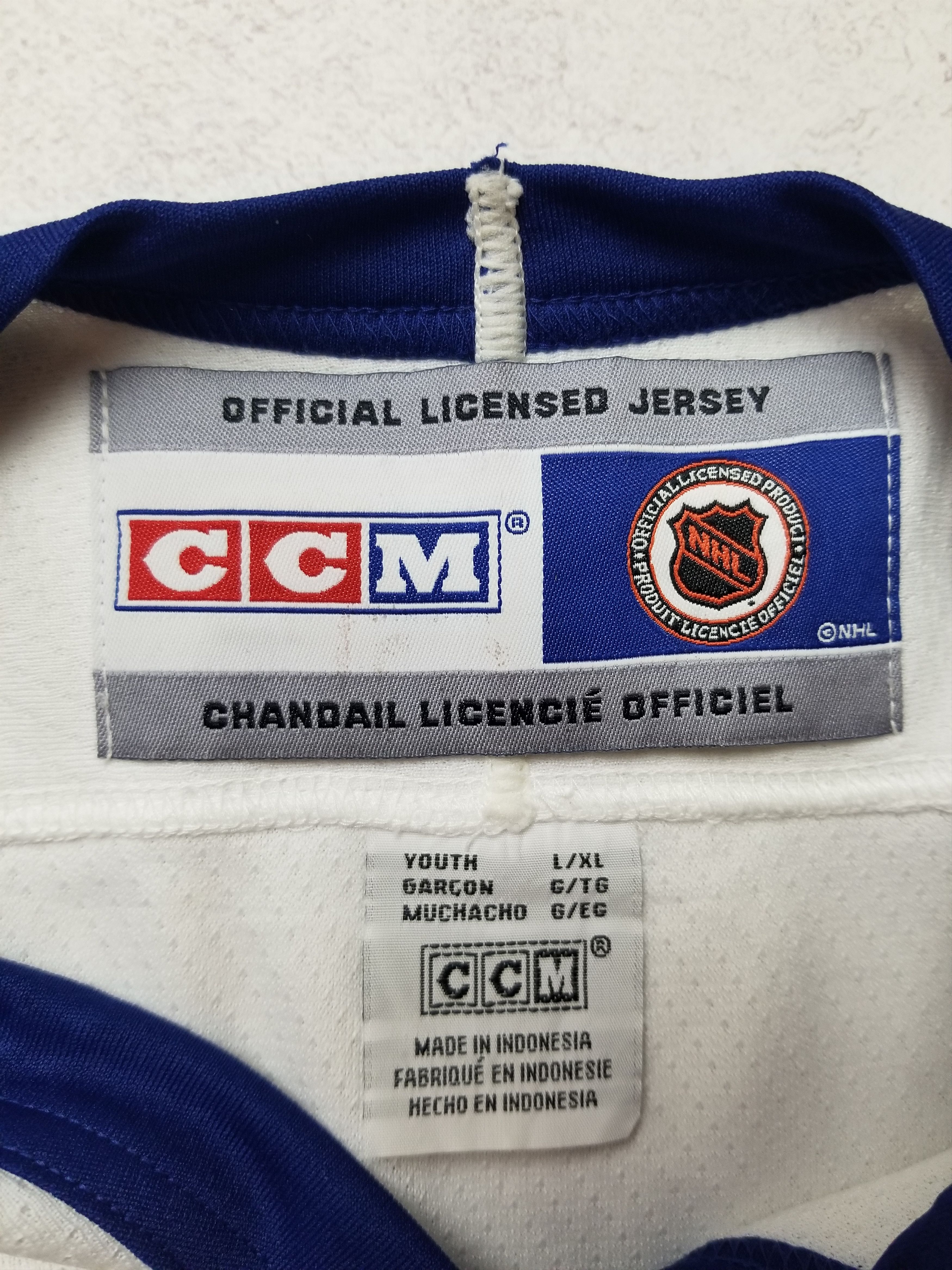 Ccm VTG Toronto Maple Leafs CCM NHL Jersey White Size Youth L/XL Size US XS / EU 42 / 0 - 12 Thumbnail