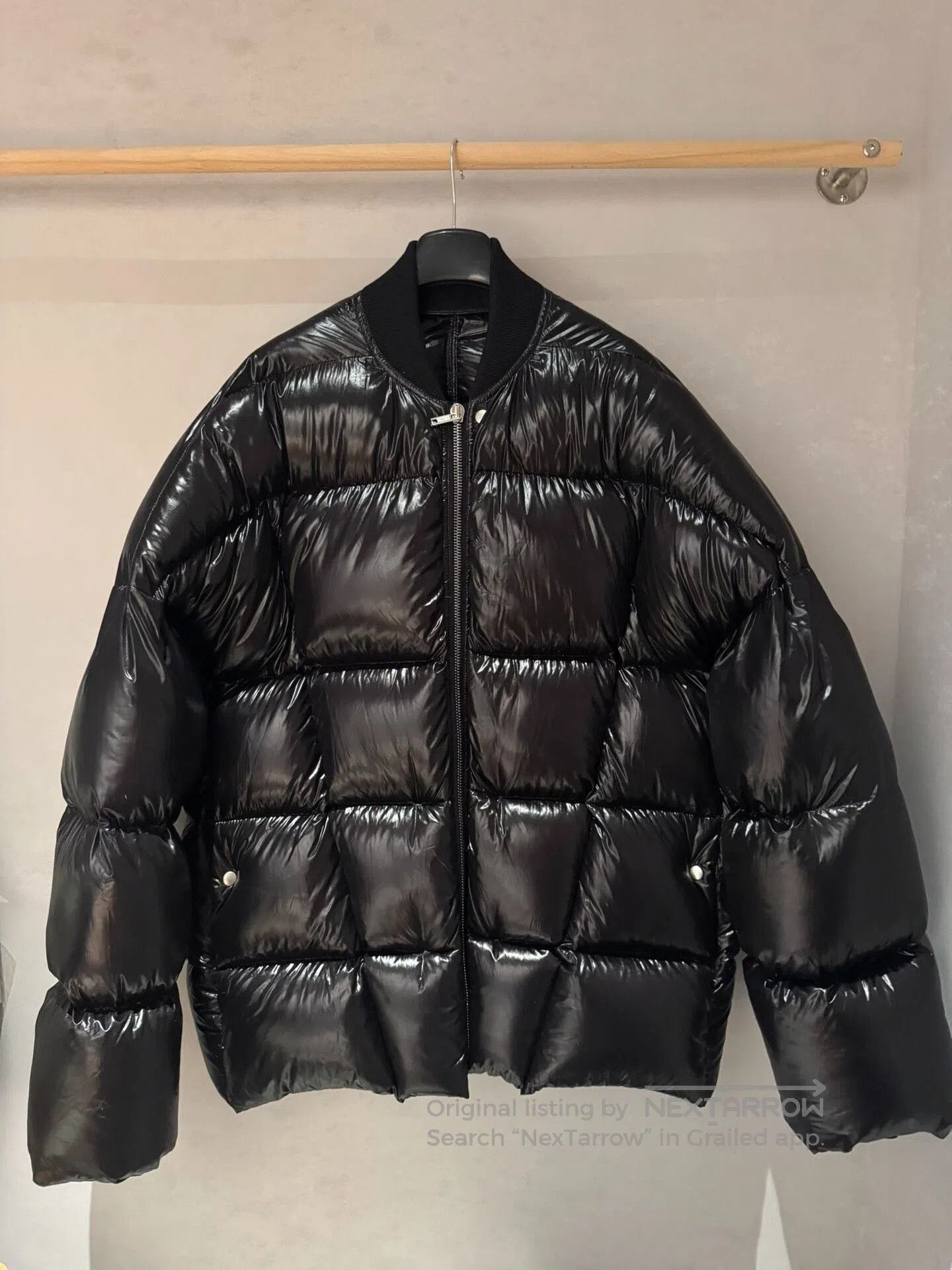 Rick Owens Rick Owens Glossy Long Sleeve Down Jacket. Size US M / EU 48-50 / 2 - 1 Thumbnail