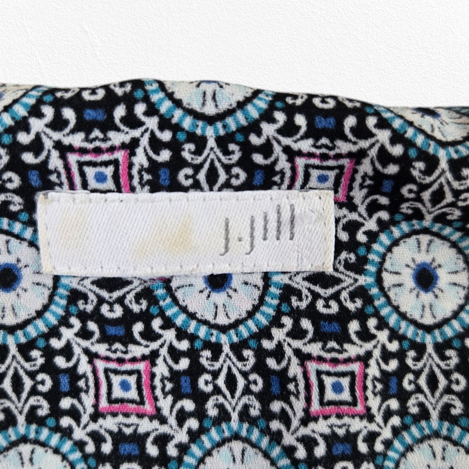 Other Blue Black Geometric Sleeveless V Neck Blouse Size XL Size XL / US 12-14 / IT 48-50 - 6 Thumbnail