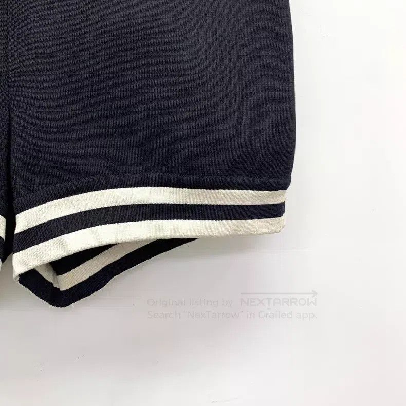 Hermes Hermes Black striped trim mulberry silk knitted shorts Size 24" / US 00 / IT 34 - 4 Thumbnail
