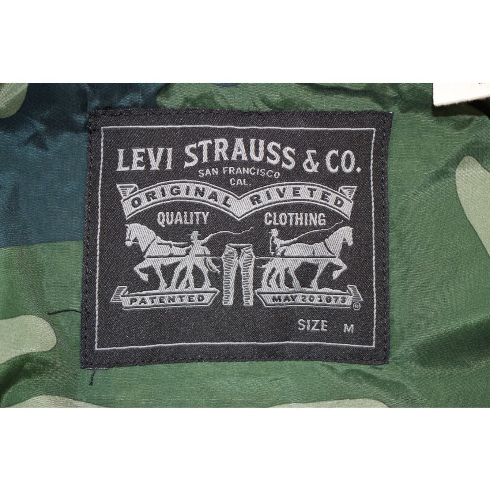 Levi's Levi's Coach's Jacket Hooded Mid Length Black 69627 Camo Lined Men's M Size US M / EU 48-50 / 2 - 7 Thumbnail