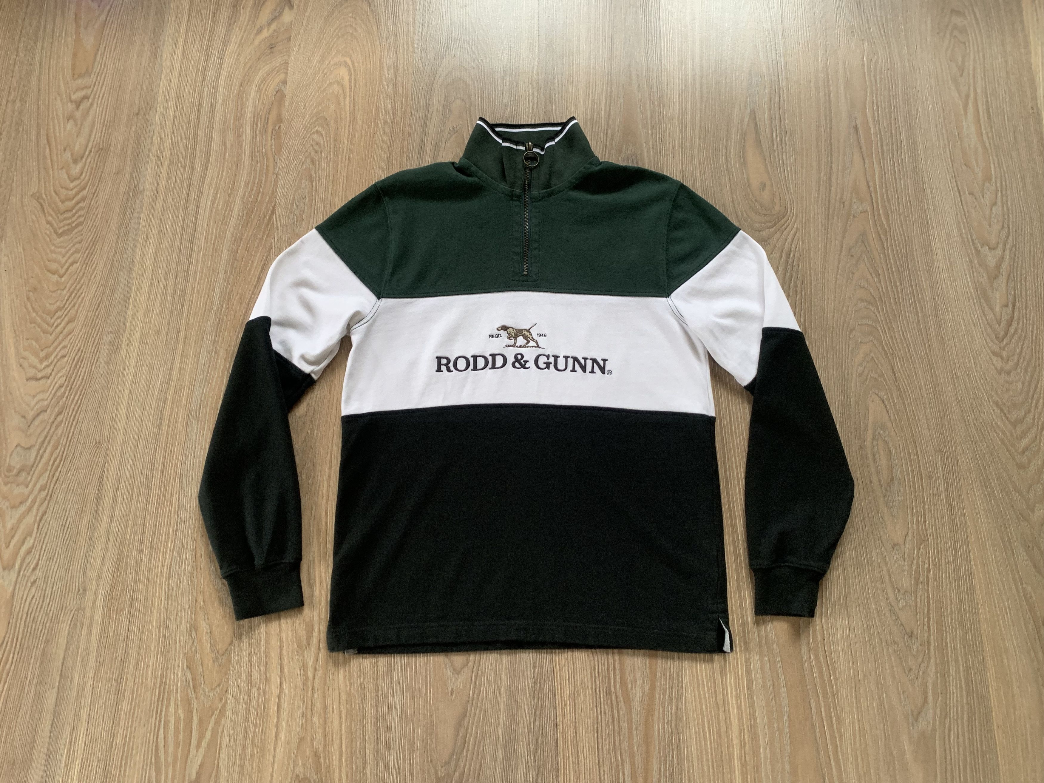 Rodd & Gunn Rodd & Gunn Mens Green Foresters Peak Half Zip Sweatshirt Size US S / EU 44-46 / 1 - 1 Thumbnail