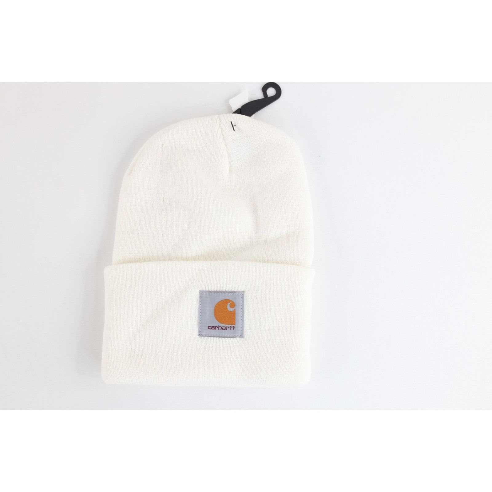 Carhartt Deadstock Vintage Y2K Carhartt Winter Beanie Hat White Size ONE SIZE - 1 Thumbnail