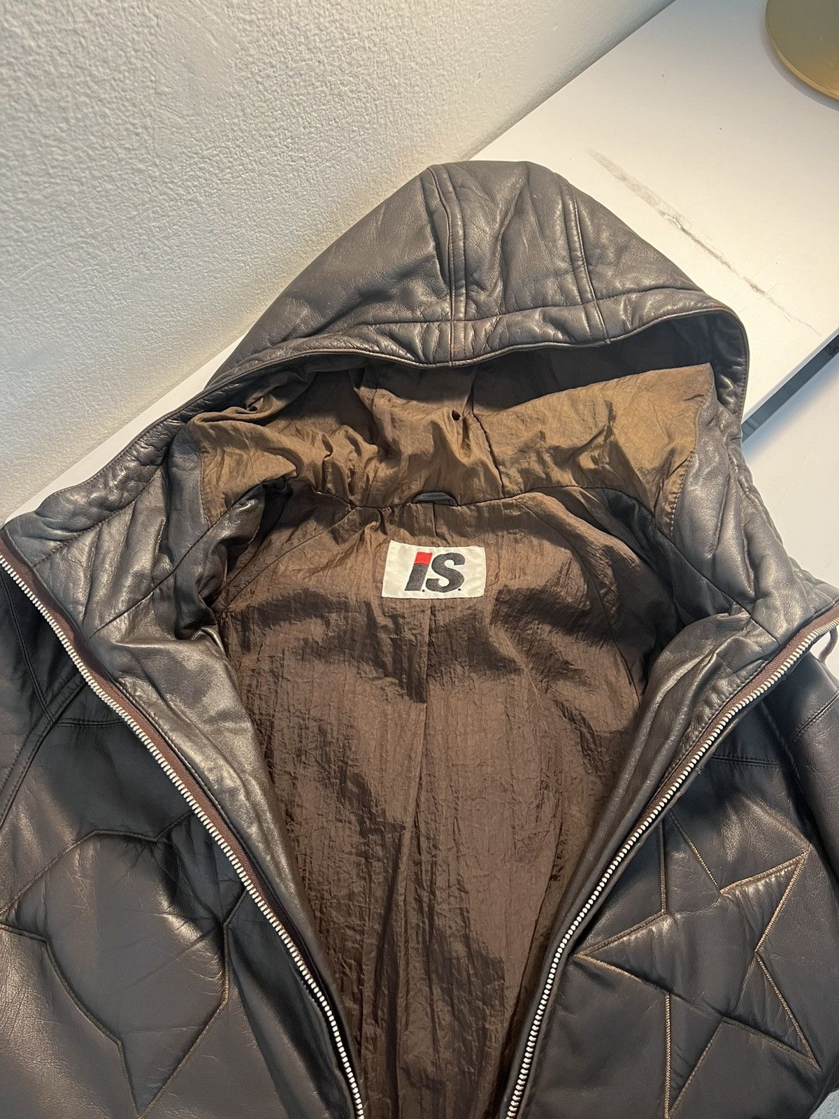 Issey Miyake Issey Miyake Brown Leather Puff Parka Size US M / EU 48-50 / 2 - 3 Thumbnail