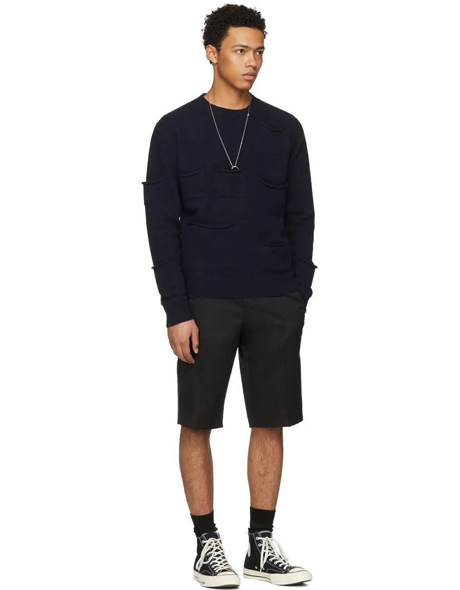 JW Anderson JW Anderson Navy Multi-Pocket Cashmere Wool Sweater Size US M / EU 48-50 / 2 - 18 Thumbnail