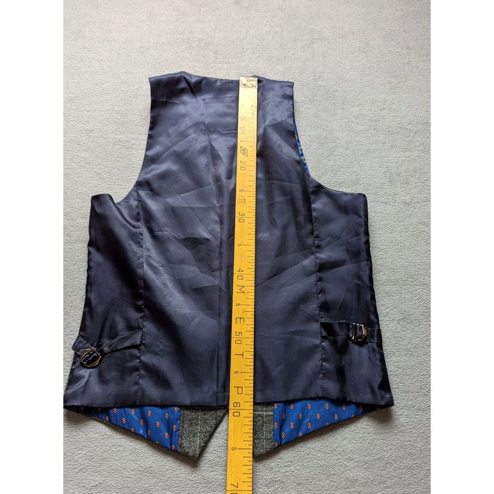 Marcs Marc Darcy Gray Waistcoat Vest Gilet Mens Size 38R Formal Smart Casual Size US XXS / EU 40 - 7 Thumbnail