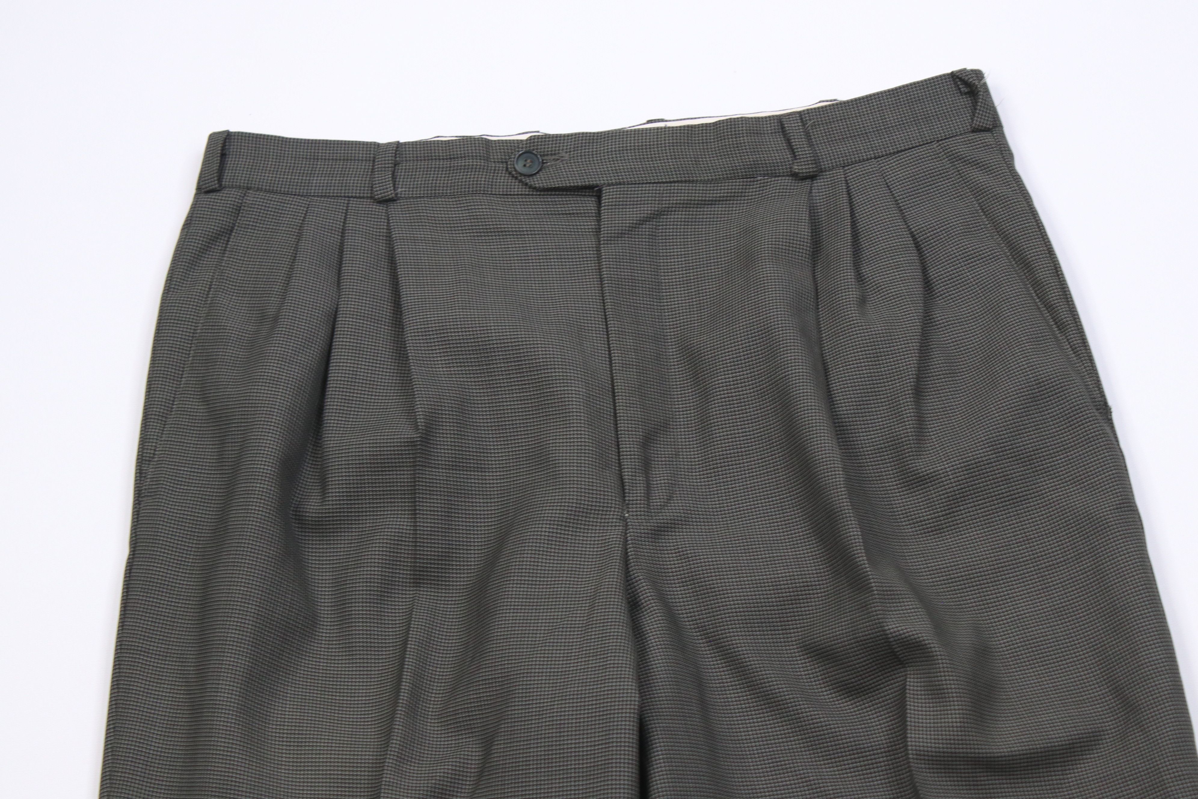 Vintage Vintage 90s Streetwear Wool Knit Wide Leg Chino Pants Size US 34 / EU 50 - 2 Thumbnail
