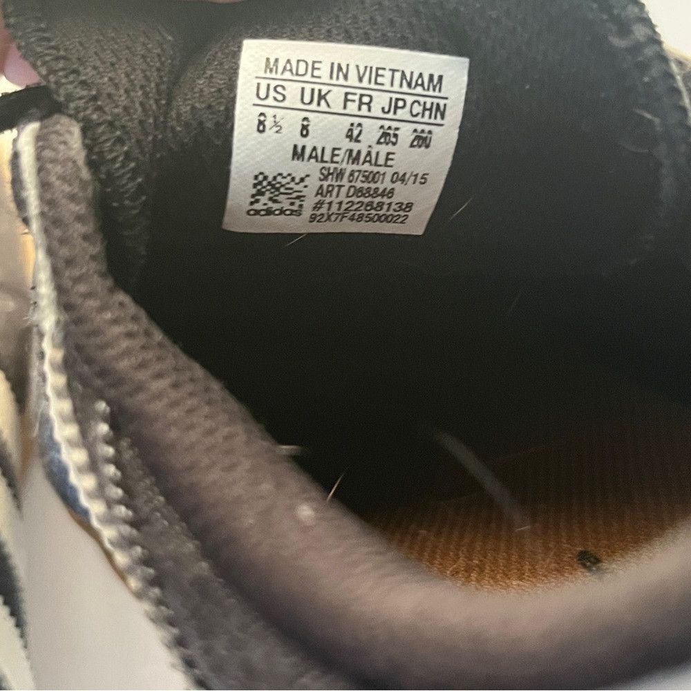 Adidas adidas men’s grey and white trainers sneakers size 8.5 Size US 8.5 / EU 41-42 - 6 Thumbnail
