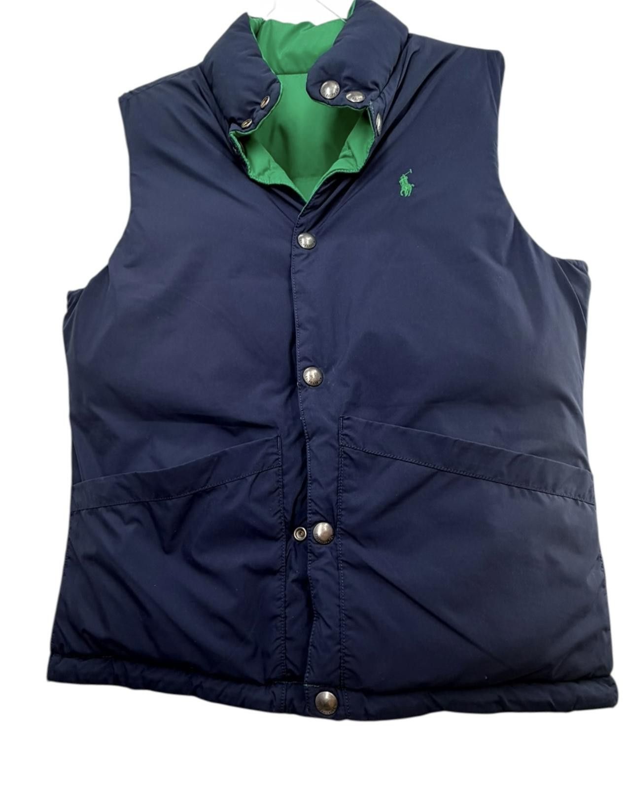 Polo Ralph Lauren Polo Reversible Puffer Vest Navy Green Sz M;10-12 Size ONE SIZE - 8 Thumbnail