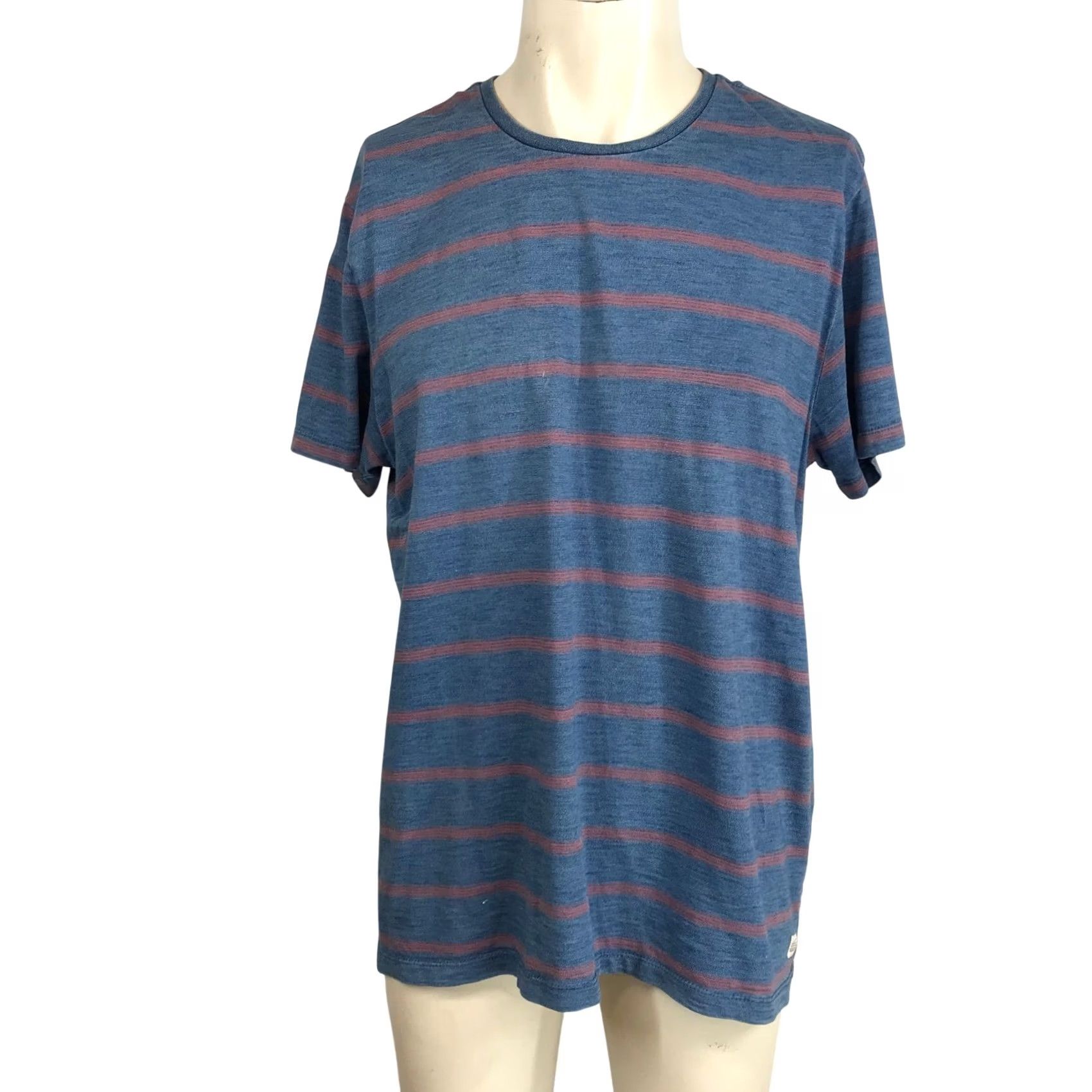 Marine Layer Marine Layer T-Shirt Striped Crew Neck Short Sleeve Cotton Men’s Large Blue Red Stripe All Seasons Size US L / EU 52-54 / 3 - 2 Thumbnail